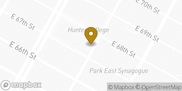 Map showing the location of Starbucks in New York, NY 10065