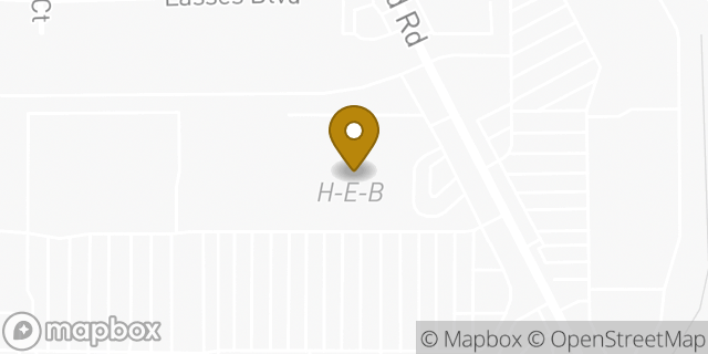 Map showing the location of Military and Goliad H-E-B in San Antonio, TX 78223