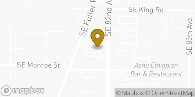 Map showing the location of Subway in Happy Valley, OR 97086