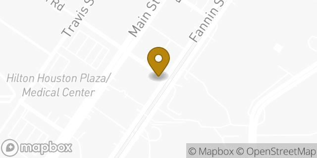 Map showing the location of Chipotle Mexican Grill in Houston, TX 77030