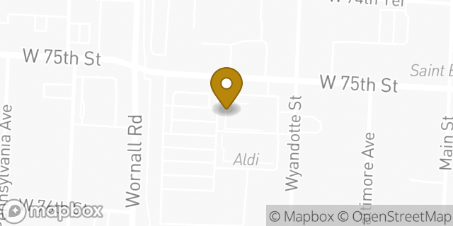 Map showing the location of Minute Clinic in Kansas City, MO 64114