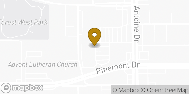 Map showing the location of Amazon Locker - Abelarda in Houston, TX 77091