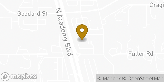 Map showing the location of Car Toys Audio in Colorado Springs, CO 80920