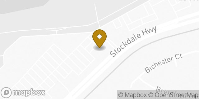 Map showing the location of Chipotle Mexican Grill in Bakersfield, CA 93311
