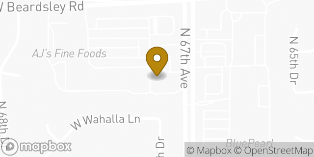 Map showing the location of Chipotle Mexican Grill in Glendale, AZ 85308
