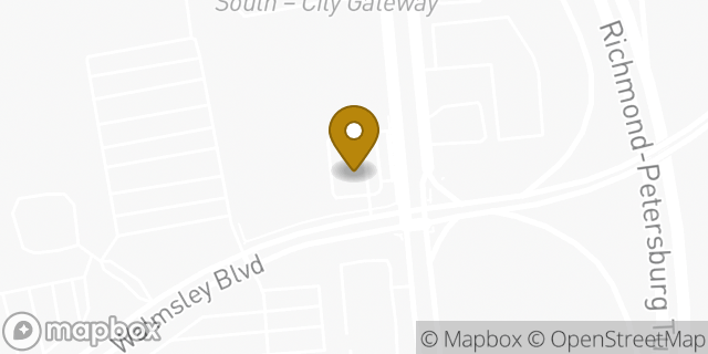 Map showing the location of McDonald's in Richmond, VA 23234