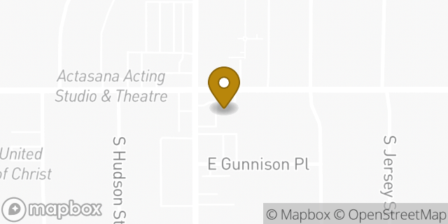 Map showing the location of Amazon Locker - Economy in Denver, CO 80222