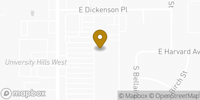 Map showing the location of Target in Denver, CO 80222