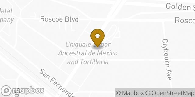 Map showing the location of Starbucks in Sun Valley, CA 91352