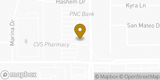 Map showing the location of Subway in Modesto, CA 95355