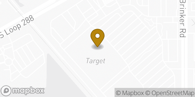 Map showing the location of Starbucks in Denton, TX 76205