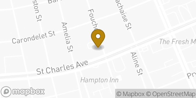 Map showing the location of The Church of Jesus Christ of Latter-day Saints in New Orleans, LA 70115
