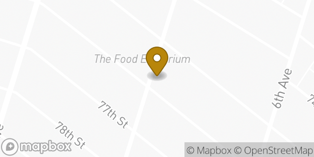 Map showing the location of Dunkin' in Brooklyn, NY 11209