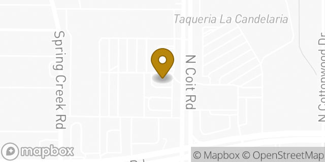 Map showing the location of Baskin-Robbins in Dallas, TX 75248