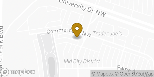 Map showing the location of Starbucks in Huntsville, AL 35806