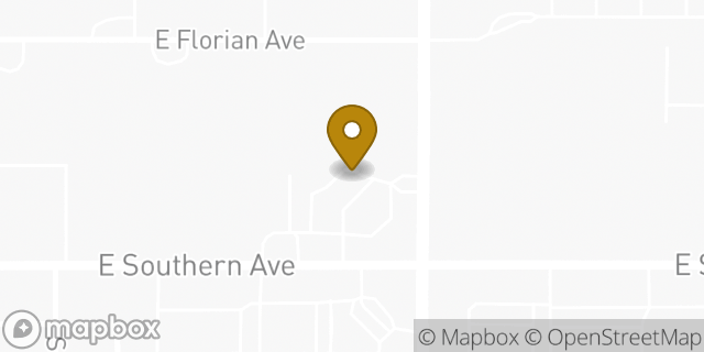 Map showing the location of Amazon Locker - Sword in Mesa, AZ 85208