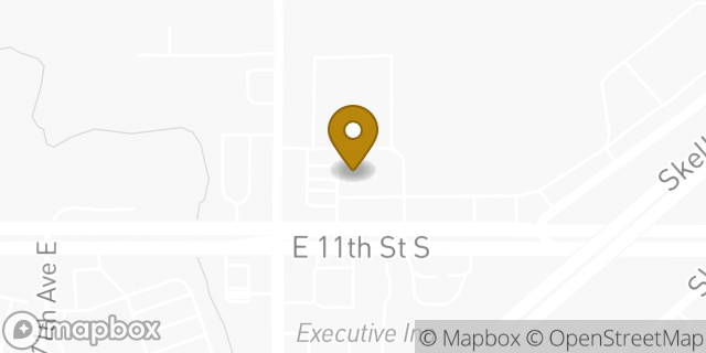 Map showing the location of Amazon Locker - Chase in Tulsa, OK 74128