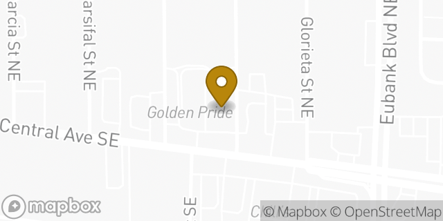 Map showing the location of AutoZone in Albuquerque, NM 87123