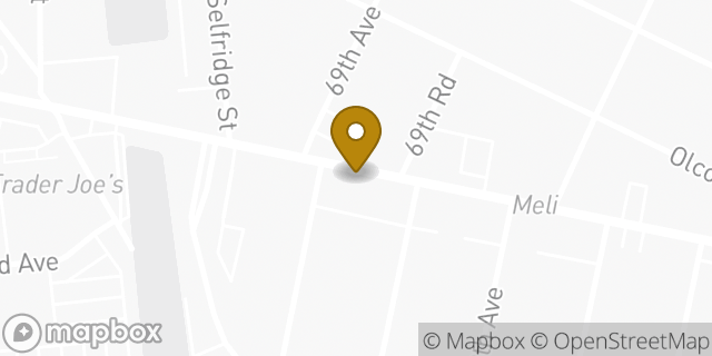Map showing the location of Dunkin' in Forest Hills, NY 11375