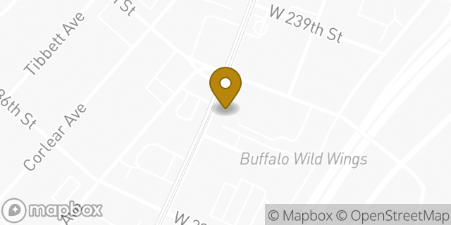 Map showing the location of Bank of America Financial Center & Walk-Up ATM | 237th and Broadway in Bronx, NY 10463