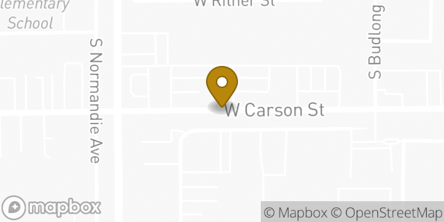 Map showing the location of Starbucks in Torrance, CA 90502