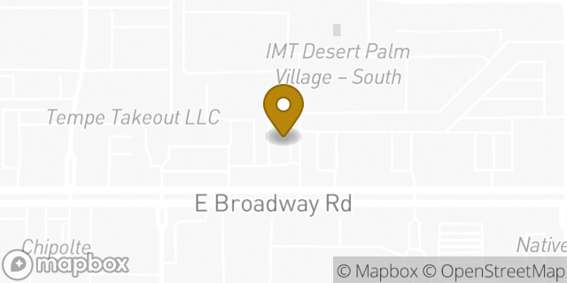 Map showing the location of Sonic Drive In in Tempe, AZ 85282