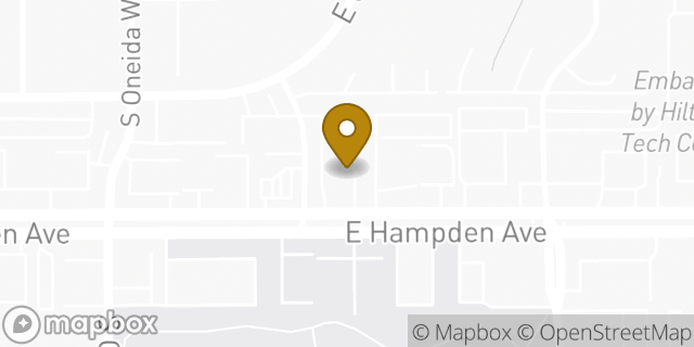 Map showing the location of McDonald's in Denver, CO 80224