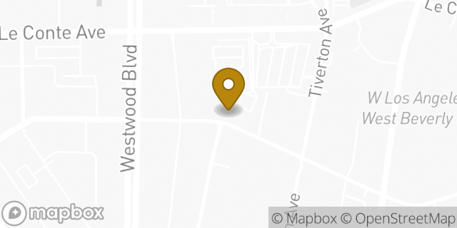 Map showing the location of Target in Los Angeles, CA 90024