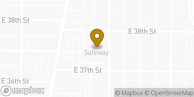 Map showing the location of Starbucks in Vancouver, WA 98663