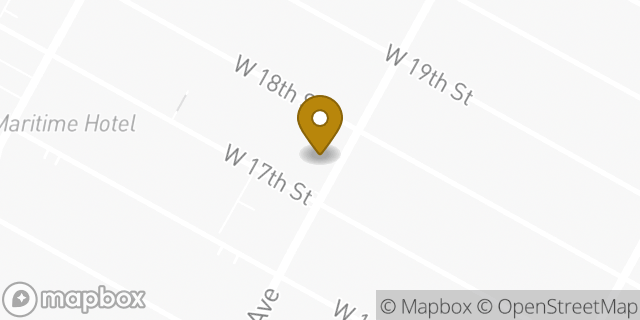 Map showing the location of Chipotle Mexican Grill in New York, NY 10011