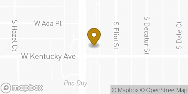 Map showing the location of 7-Eleven in Denver, CO 80219