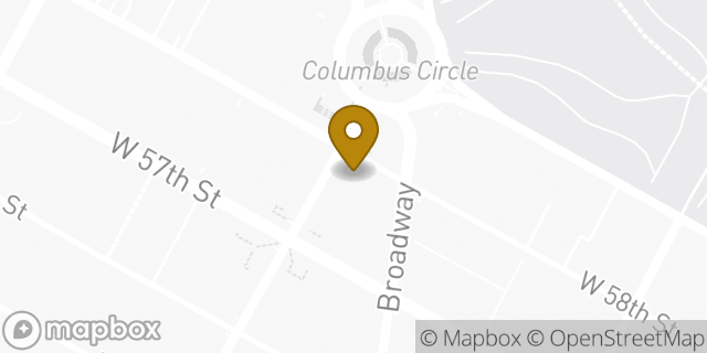 Map showing the location of Chase Bank in New York, NY 10019