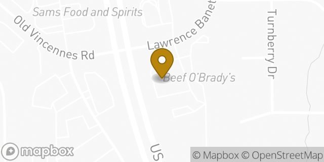 Map showing the location of Walgreens in Floyds Knobs, IN 47119