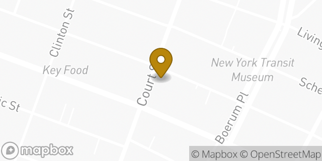Map showing the location of Doctors of Optometry - Court Street Llc in Brooklyn, NY 11201