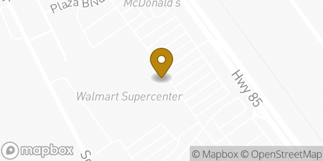 Map showing the location of Walmart Grocery Pickup and Delivery in Fountain, CO 80817
