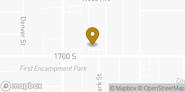 Map showing the location of Amazon Locker - Pinkie in Salt Lake City, UT 84105