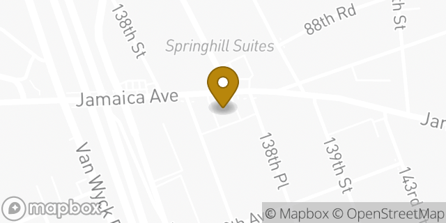 Map showing the location of McDonald's in Jamaica, NY 11435