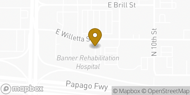 Map showing the location of Banner Rehabilitation Hospital Phoenix in Phoenix, AZ 85006