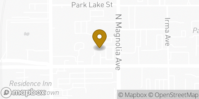 Map showing the location of 7-Eleven in Orlando, FL 32801