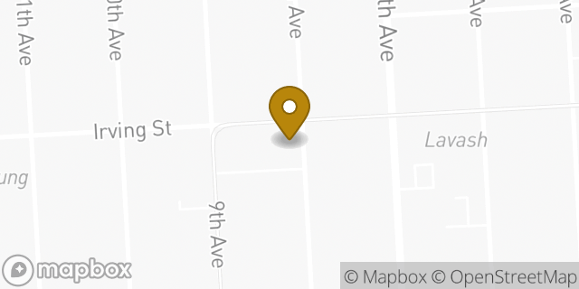 Map showing the location of Sunset / Irving in San Francisco, CA 94122
