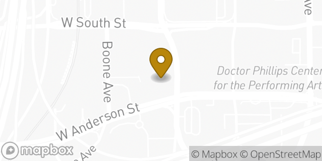 Map showing the location of JPMorgan Chase Office in Orlando, FL 32801