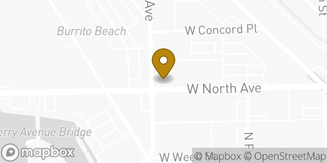 Map showing the location of Lululemon in Chicago, IL 60642
