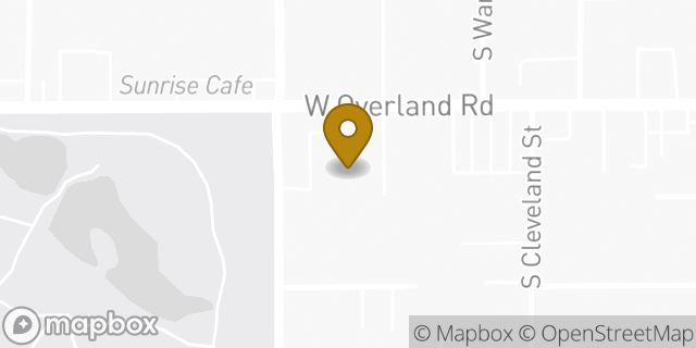 Map showing the location of AutoZone in Boise, ID 83705