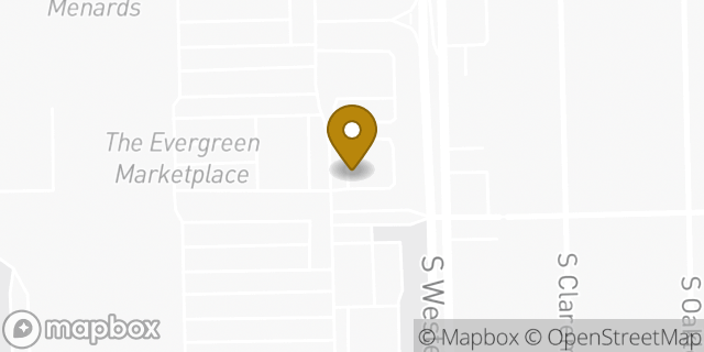 Map showing the location of McDonald's in Evergreen Park, IL 60805