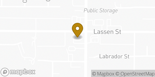 Map showing the location of McDonald's in Northridge, CA 91325