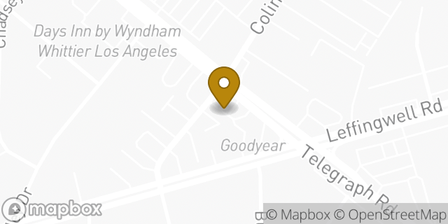 Map showing the location of Amazon Locker - Fieldwork in Whittier, CA 90604