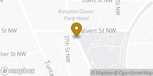 Map showing the location of Glover Park KinderCare in Washington, DC 20007