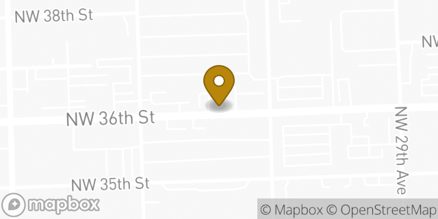 Map showing the location of Enterprise Rent-A-Car in Miami, FL 33142