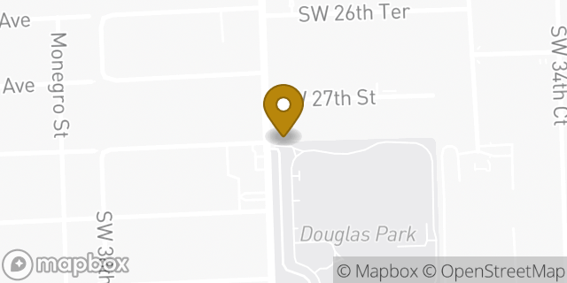 Map showing the location of Subway in Miami, FL 33133
