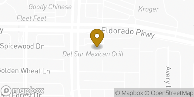 Map showing the location of Amazon Locker - Kaki in McKinney, TX 75070